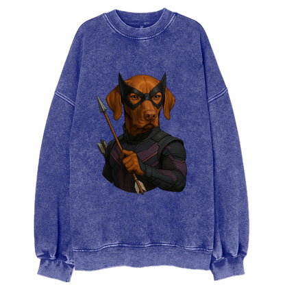 Vizsla Hawkeye  - Vintage Sweatshirt - Blue