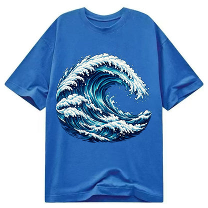 Ocean Wave - Classic T-shirt - Blue
