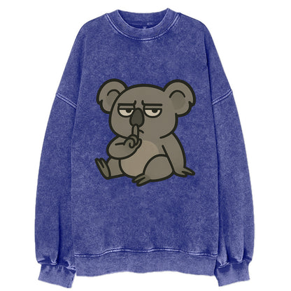 The Koala Judging - Vintage Sweatshirt - Blue