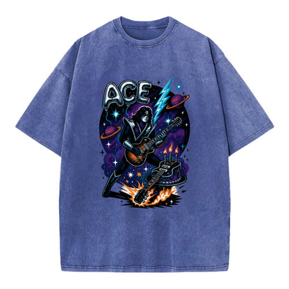 Ace Birthday Celebration - Vintage T-shirt - Blue