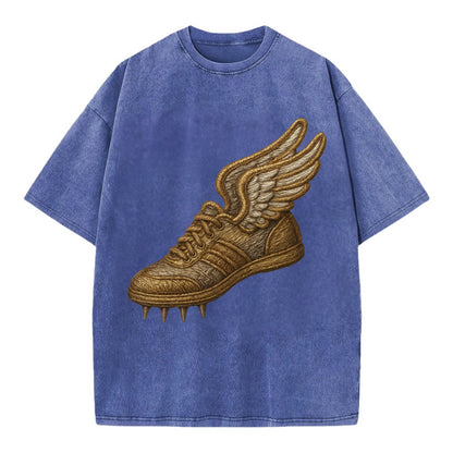 Track Shoe  - Vintage T-shirt - Blue