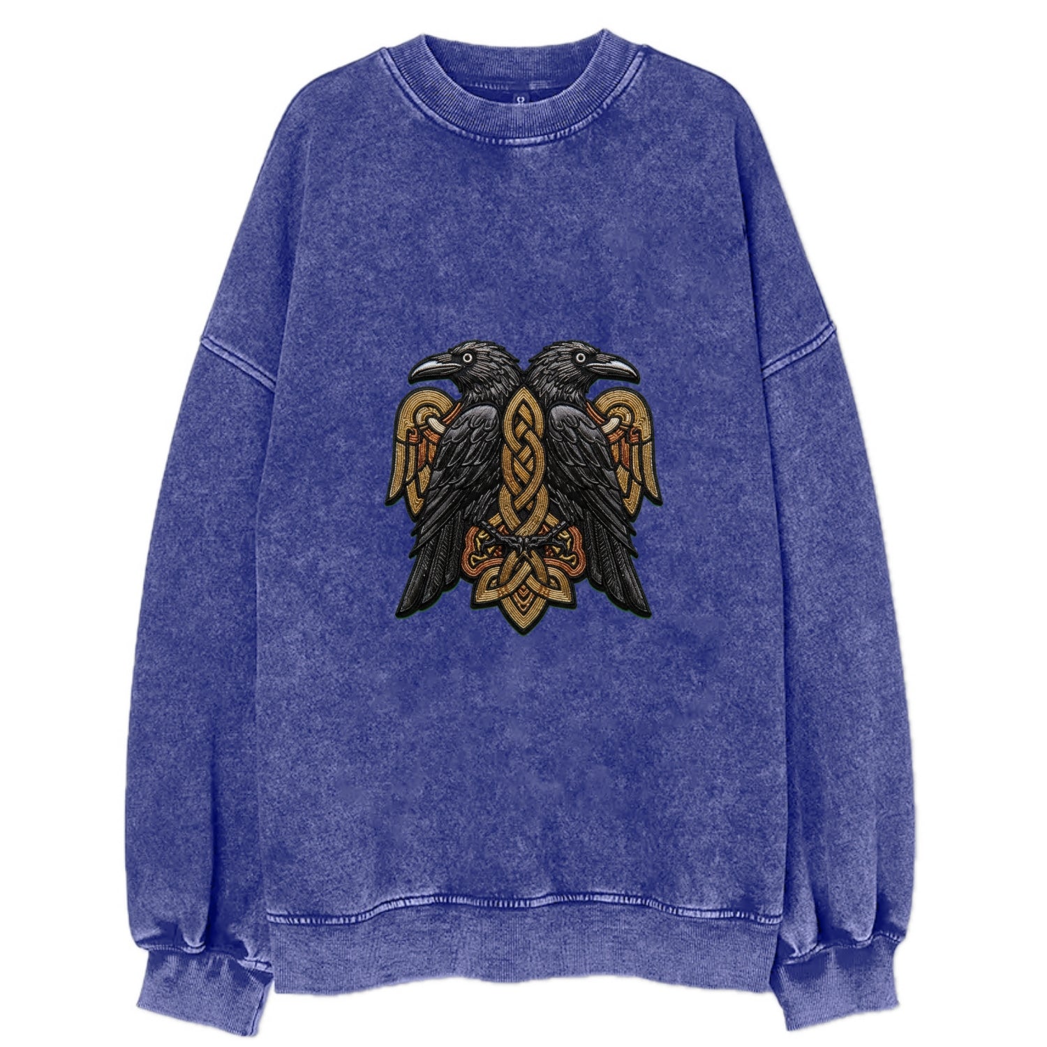 Odin's Ravens - Vintage Sweatshirt - Blue