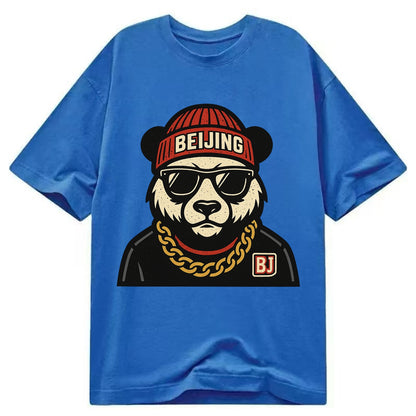 Beijing Panda - Classic T-shirt - Blue