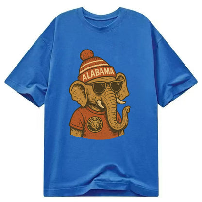 Tuscaloosa Crimson Elephant wearing Alab - Classic T-shirt - Blue