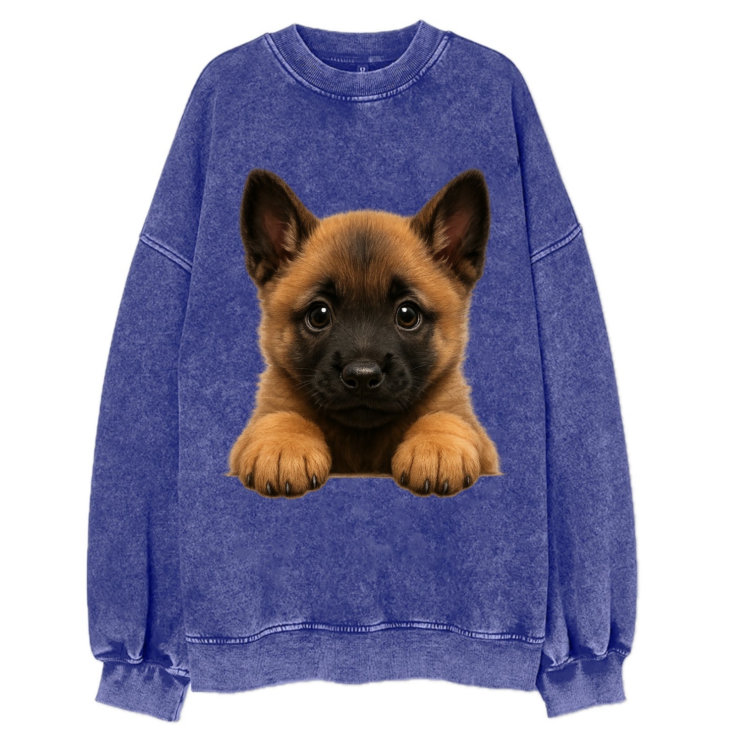 Belgian Malinois  - Vintage Sweatshirt - Blue