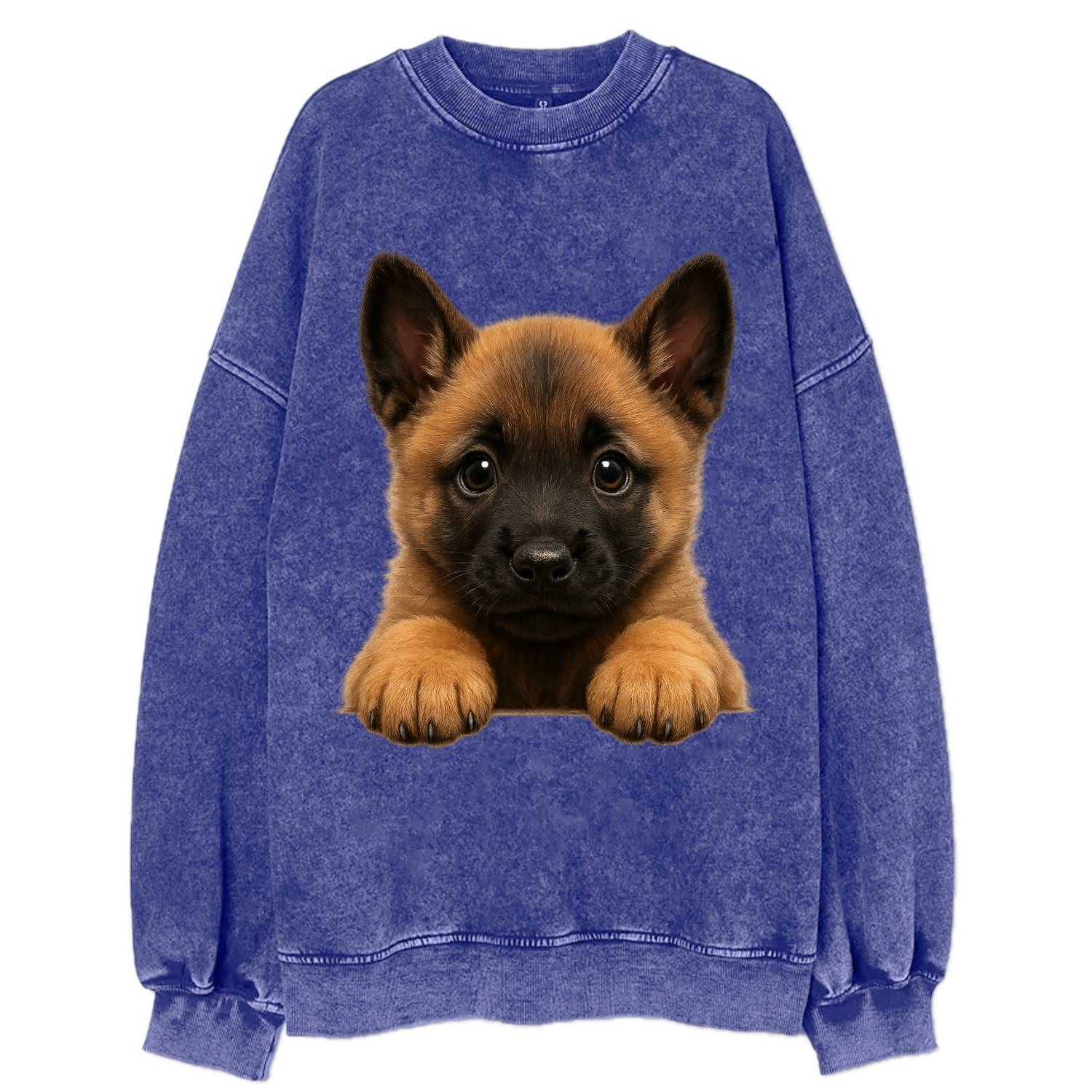 Belgian Malinois  - Vintage Sweatshirt - Blue
