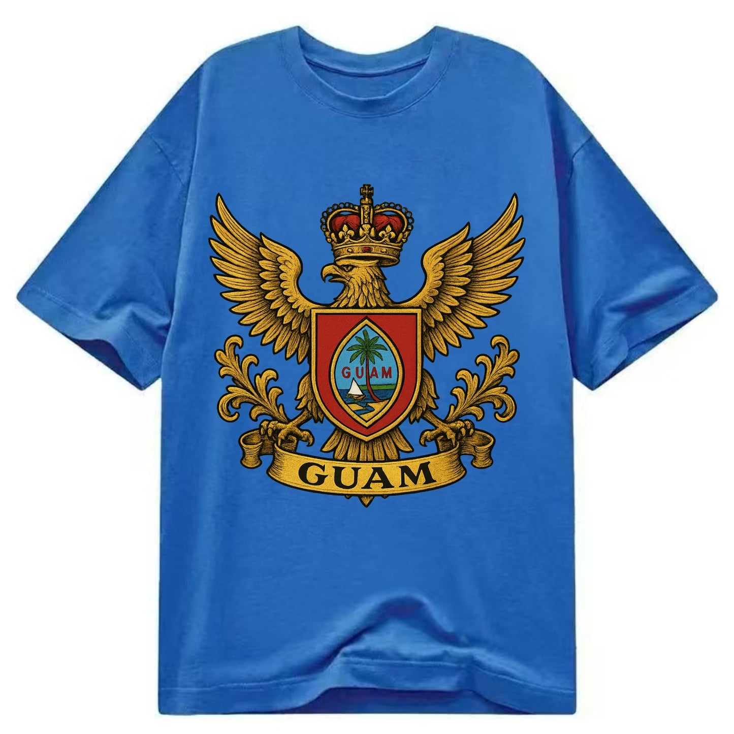 Guam Heritage Badge  - Classic T-shirt - Blue
