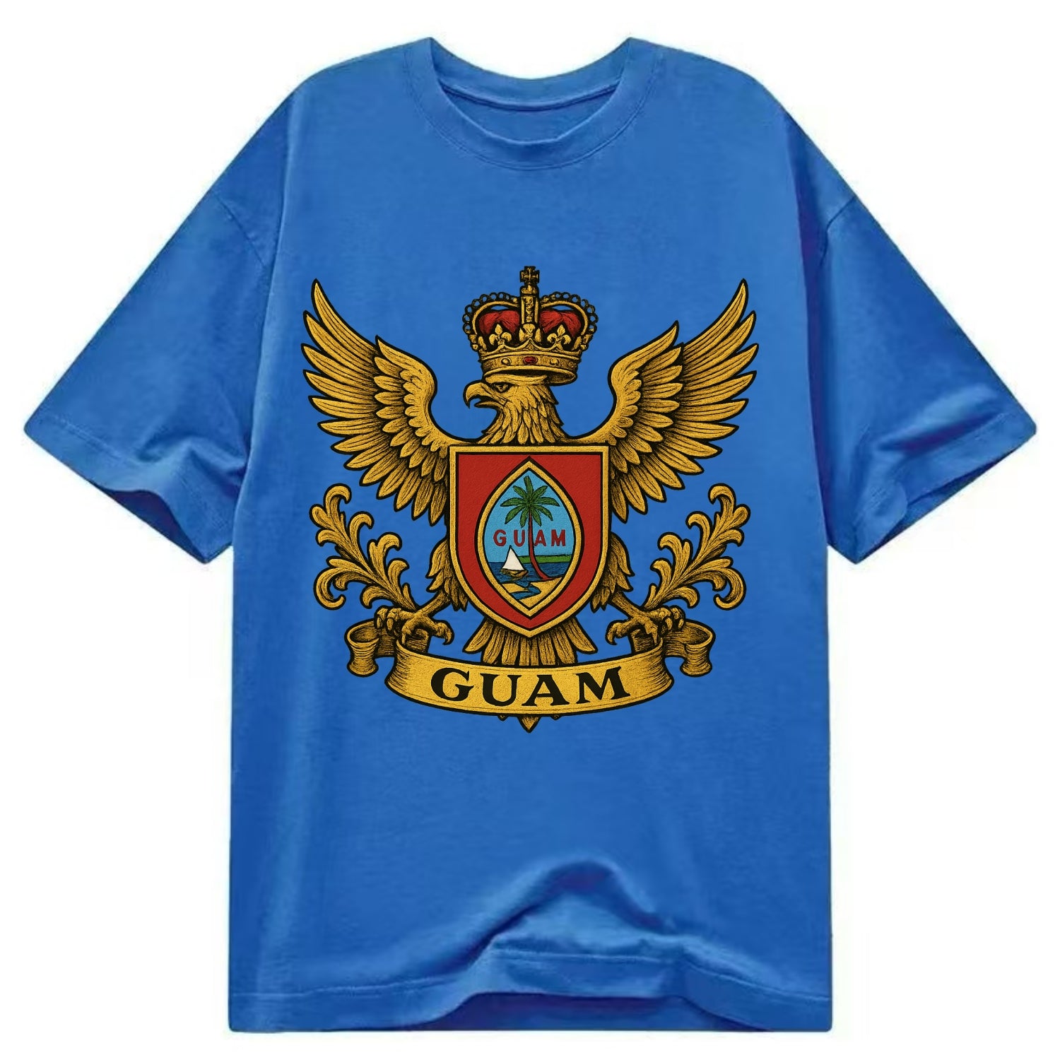 Guam Heritage Badge  - Classic T-shirt - Blue