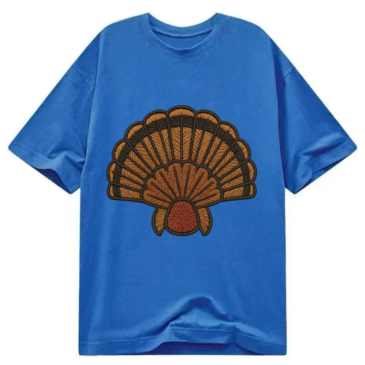 Turkey Feather  - Classic T-shirt - Blue