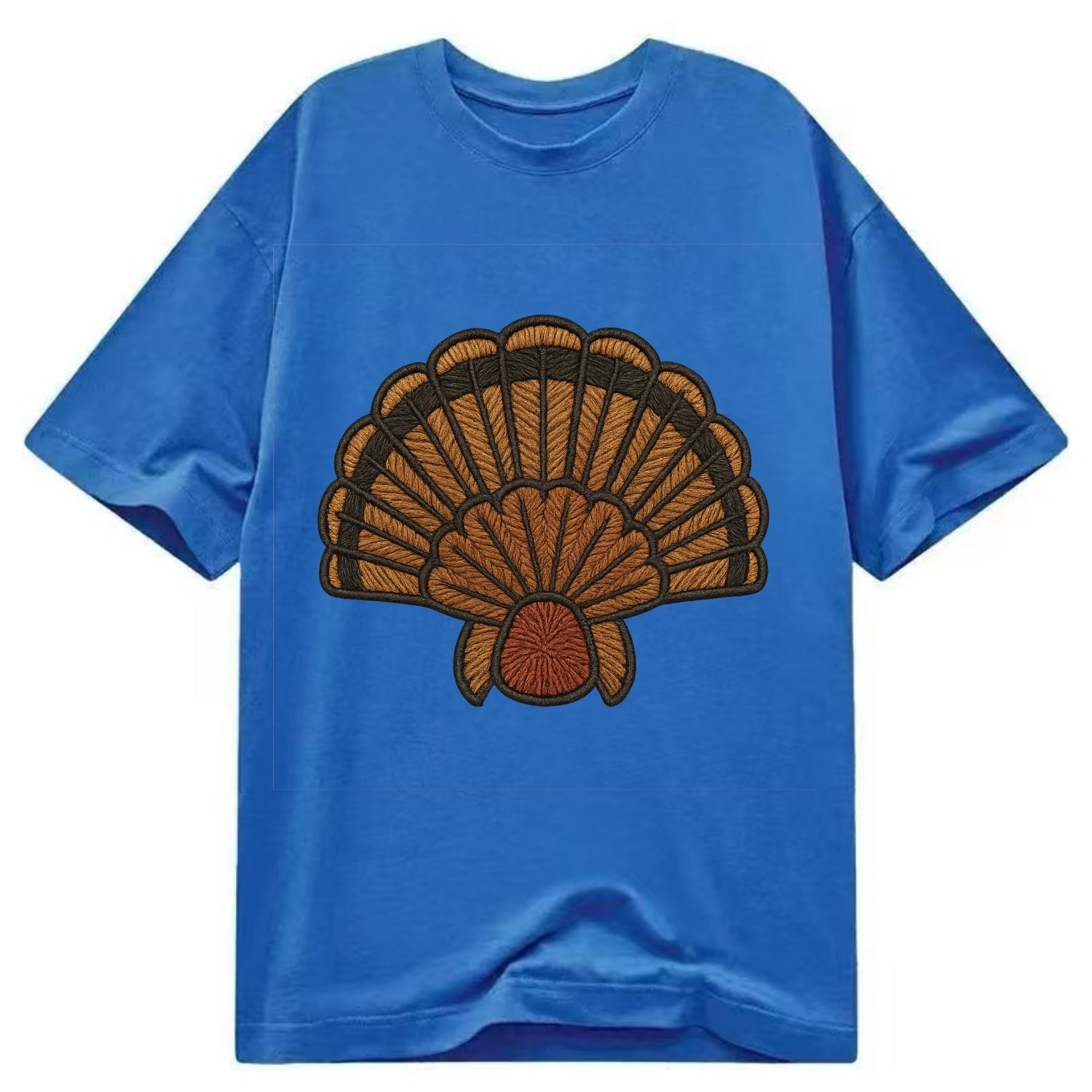 Turkey Feather  - Classic T-shirt - Blue