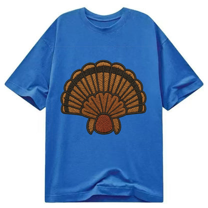 Turkey Feather  - Classic T-shirt - Blue