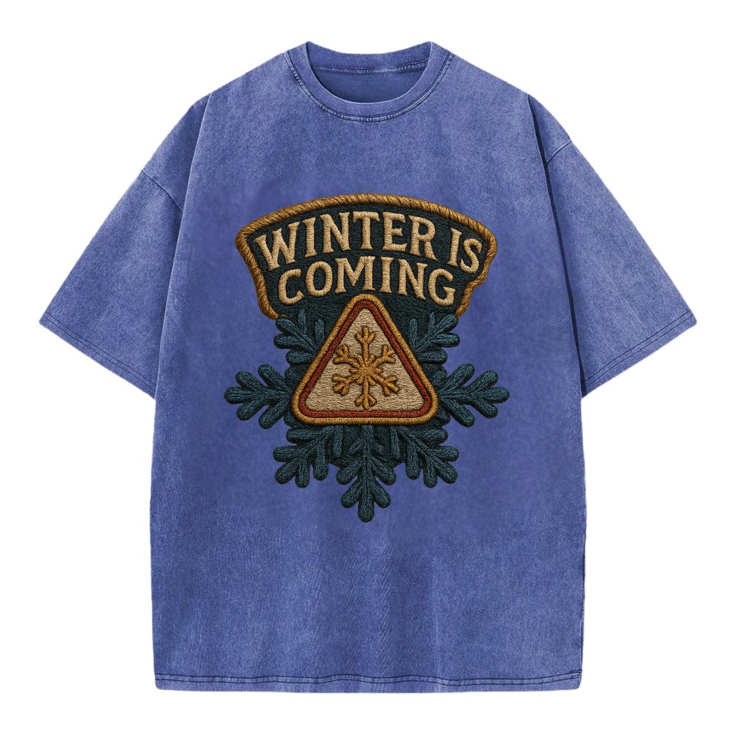 Winter Is Coming  - Vintage T-shirt - Blue