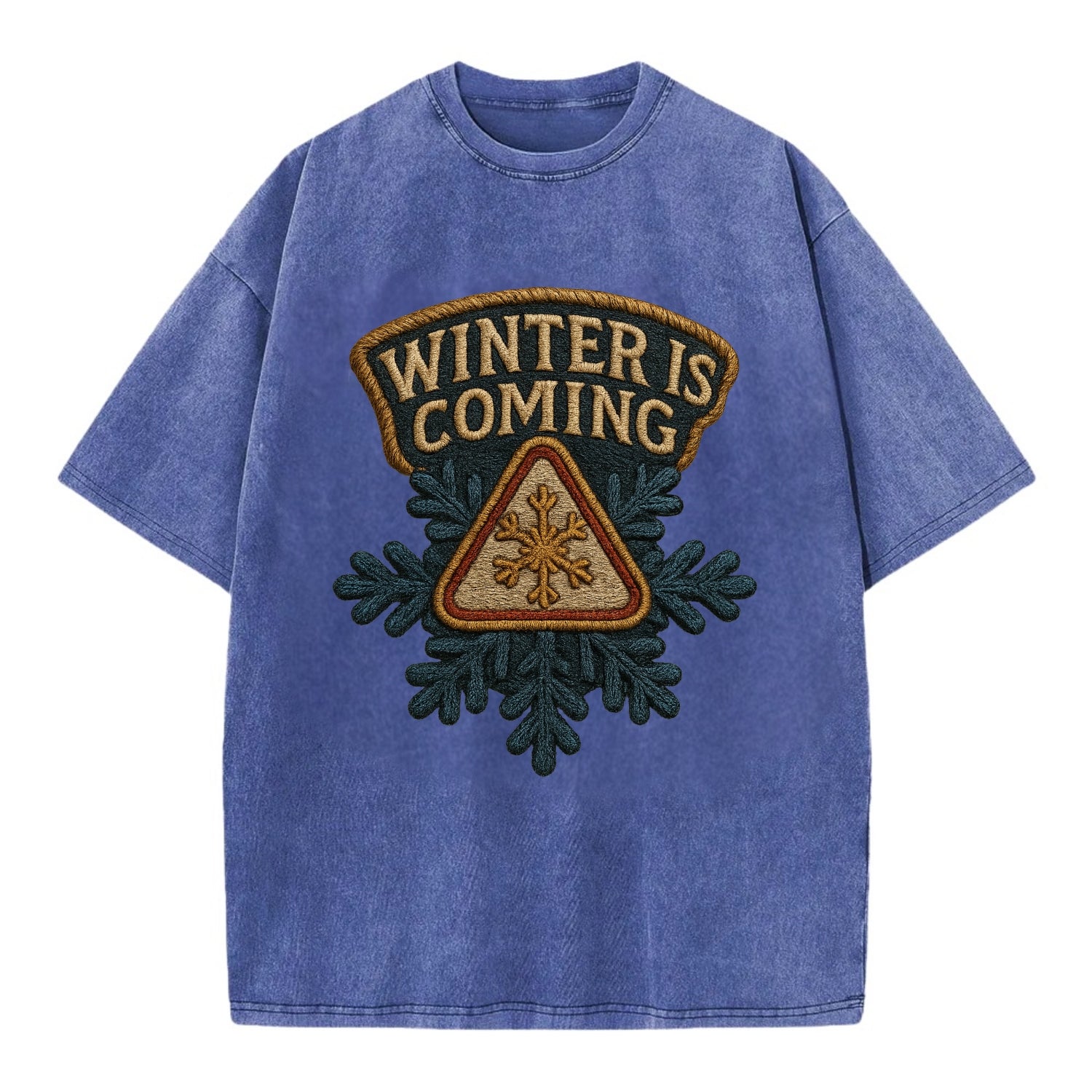 Winter Is Coming  - Vintage T-shirt - Blue