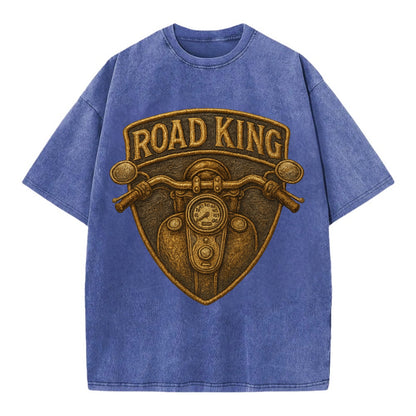 Road King  - Vintage T-shirt - Blue