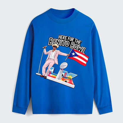 Here For The Bento Bowl - Classic Long Sleeve Shirt - Blue