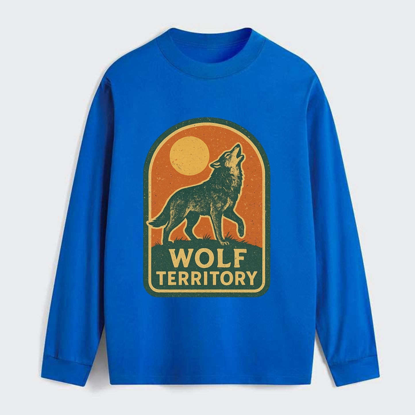 Wolf Territory Marking  - Classic Long Sleeve Shirt - Blue