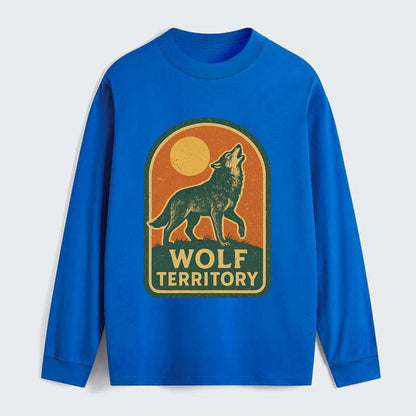 Wolf Territory Marking  - Classic Long Sleeve Shirt - Blue