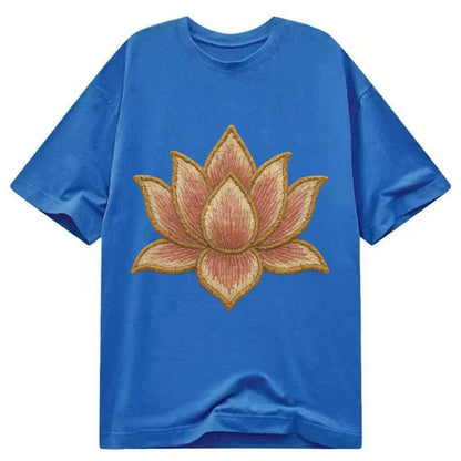 Lotus Flower - Classic T-shirt - Blue
