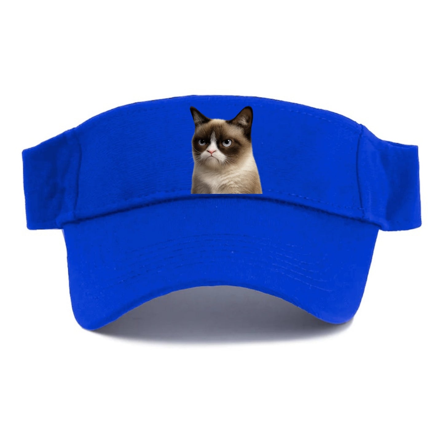 Grumpy Cat Expression  - Visor - Blue