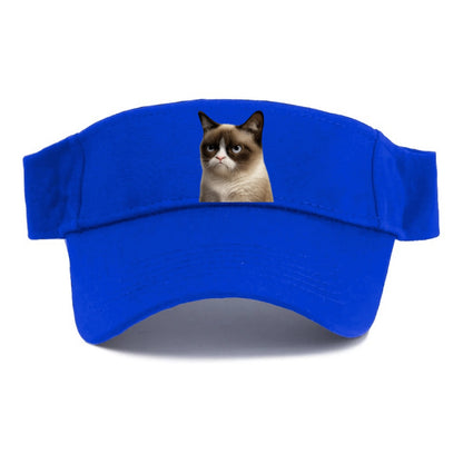 Grumpy Cat Expression  - Visor - Blue