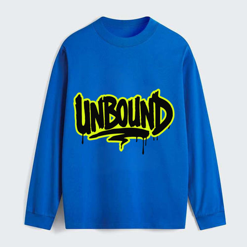 Bold typography design - UNBOUND - without limits, free from - Classic Long Sleeve Shirt