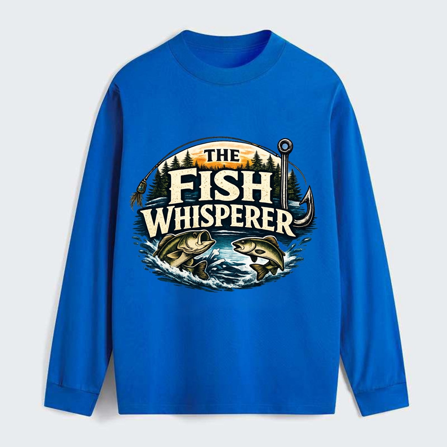 The Fish Whisperer - Classic Long Sleeve Shirt - Blue