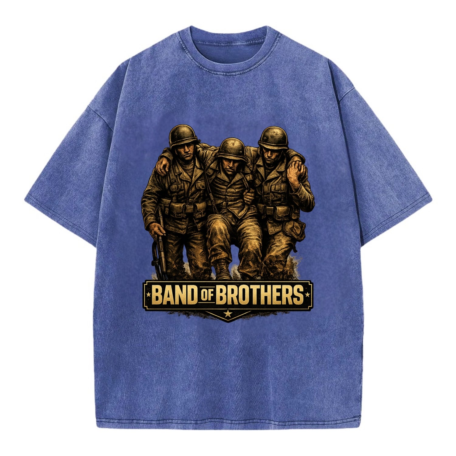 Band Of Brothers - Vintage T-shirt - Blue