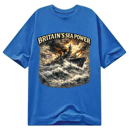Britain's Sea Power - Classic T-shirt - Blue