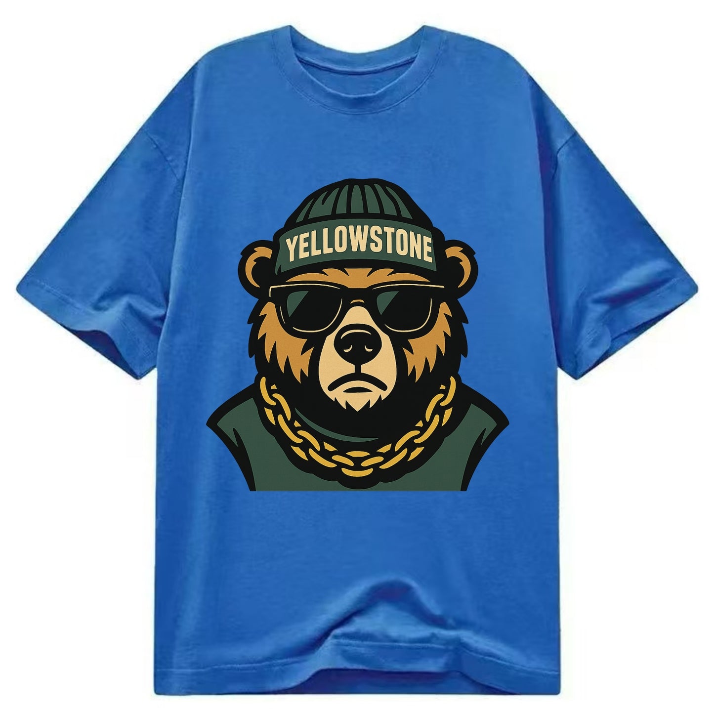 Yellowstone Bear - Classic T-shirt - Blue