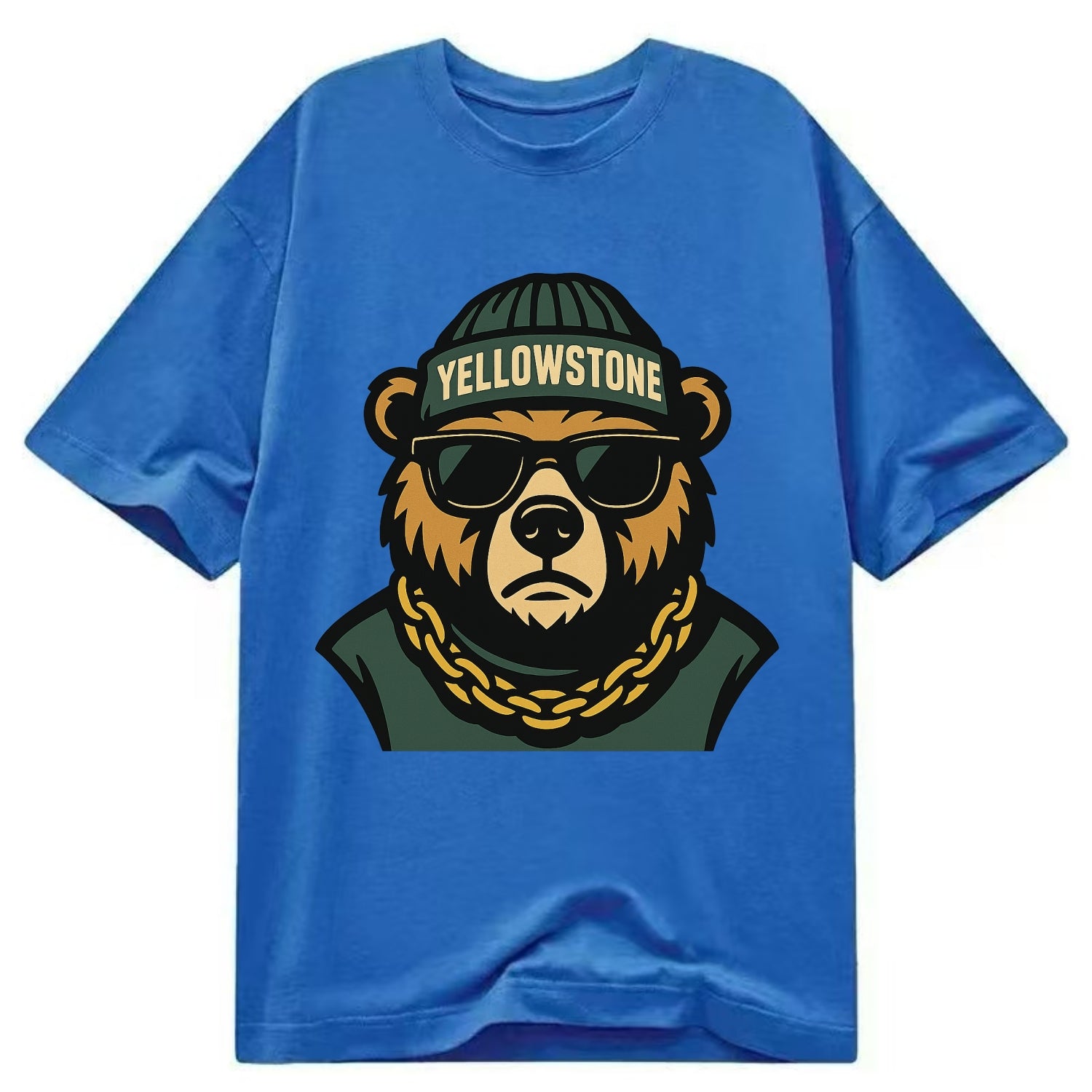 Yellowstone Bear - Classic T-shirt - Blue