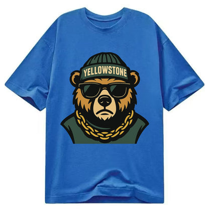 Yellowstone Bear - Classic T-shirt - Blue