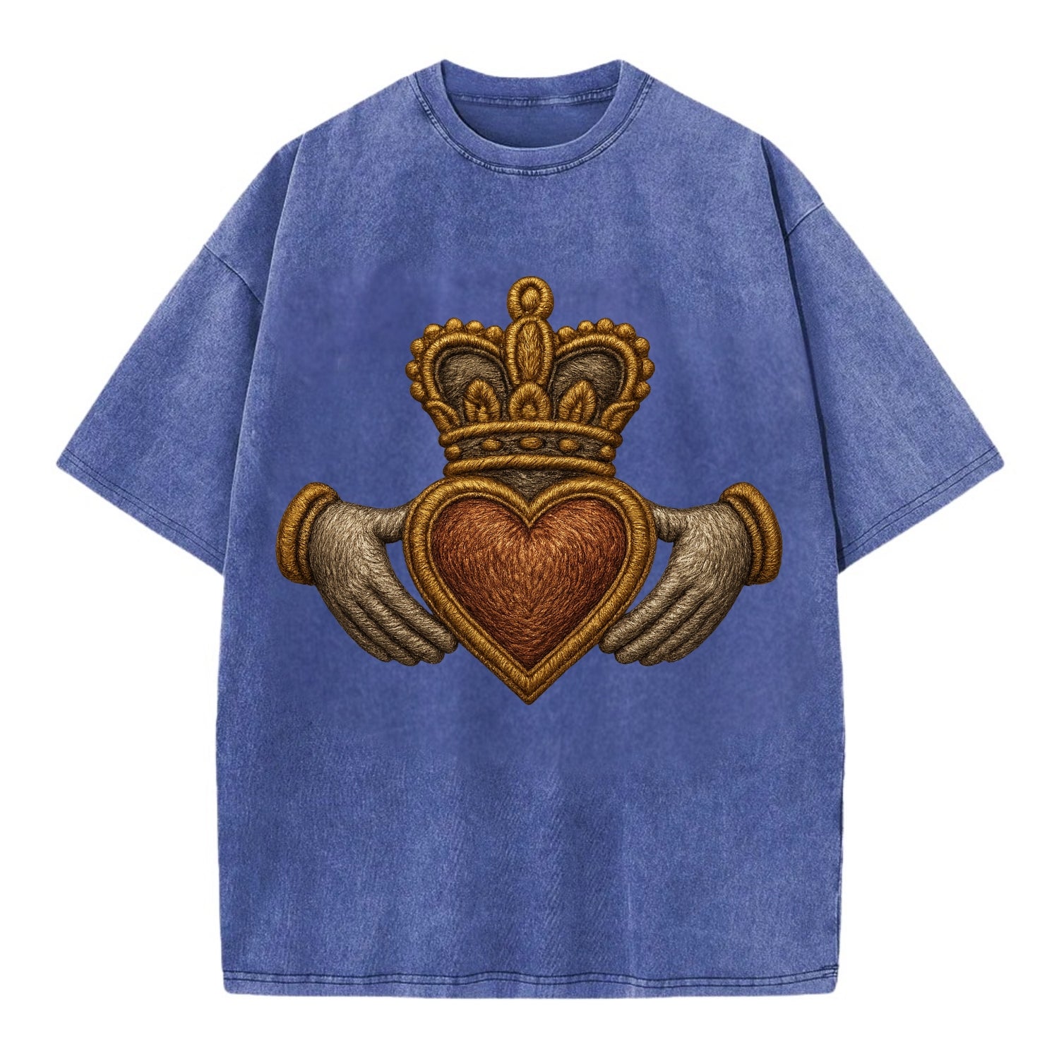 Claddagh  - Vintage T-shirt - Blue
