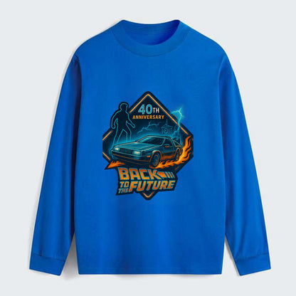 Back To The Future 40th Anniversary 2 - Classic Long Sleeve Shirt - Blue