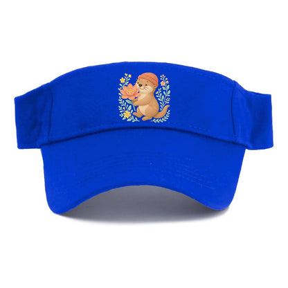 Peach Otter - Visor - Blue