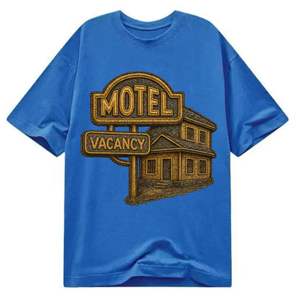 Motel Sign  - Classic T-shirt - Blue