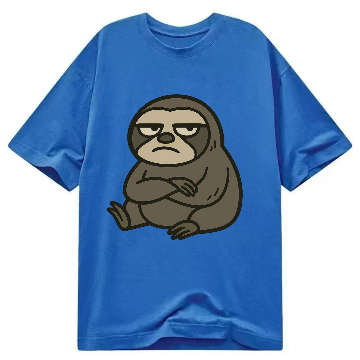 The Sloth Judging Silently - Classic T-shirt - Blue