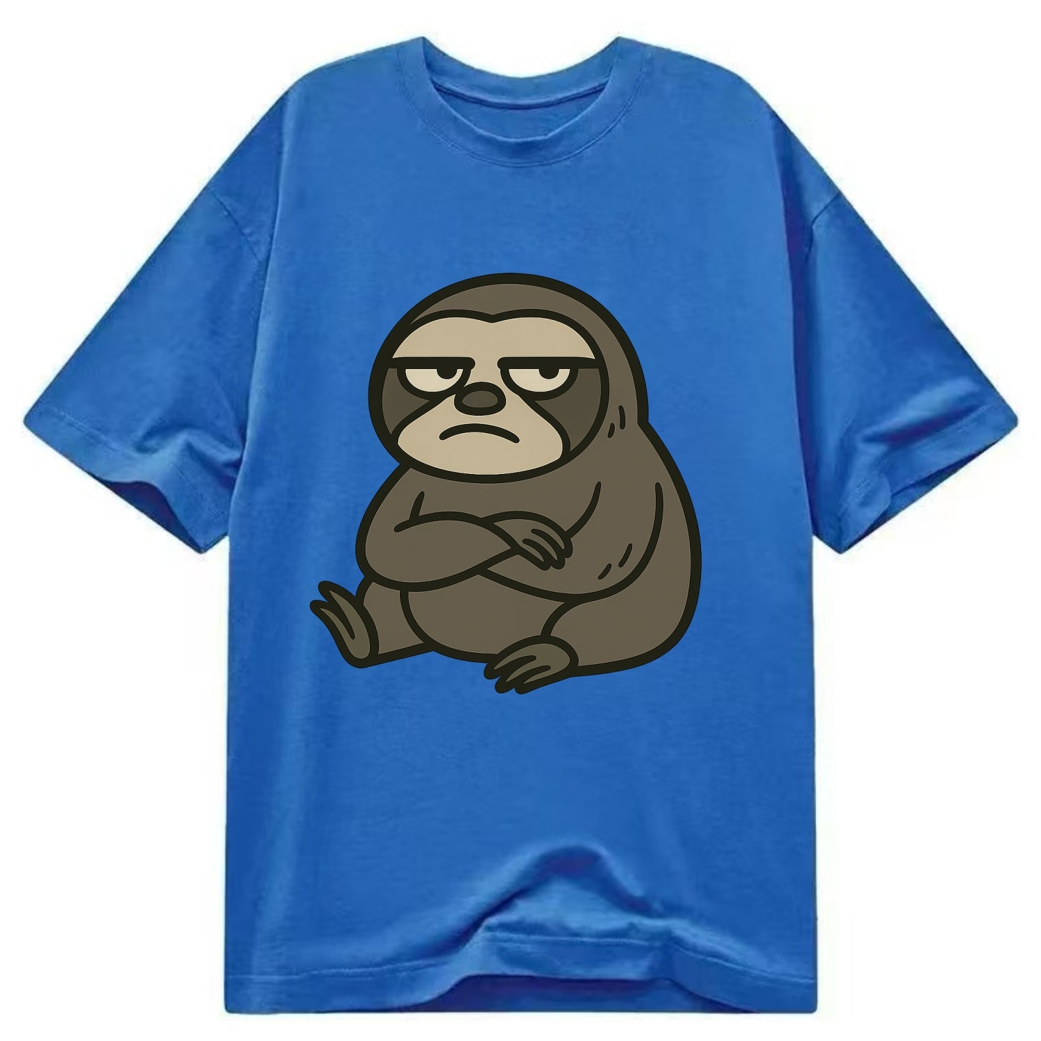 The Sloth Judging Silently - Classic T-shirt - Blue