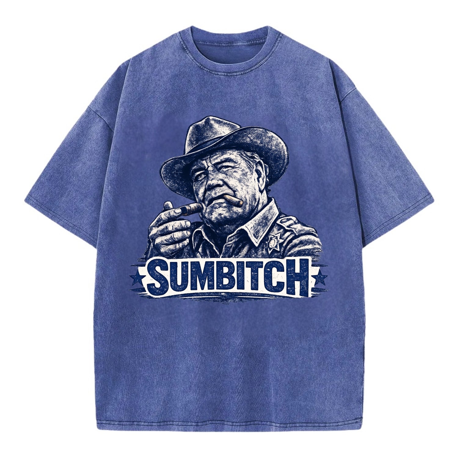 Sumbitch - Vintage T-shirt - Blue