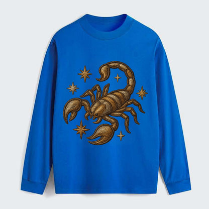 Scorpio Scorpion  - Classic Long Sleeve Shirt - Blue