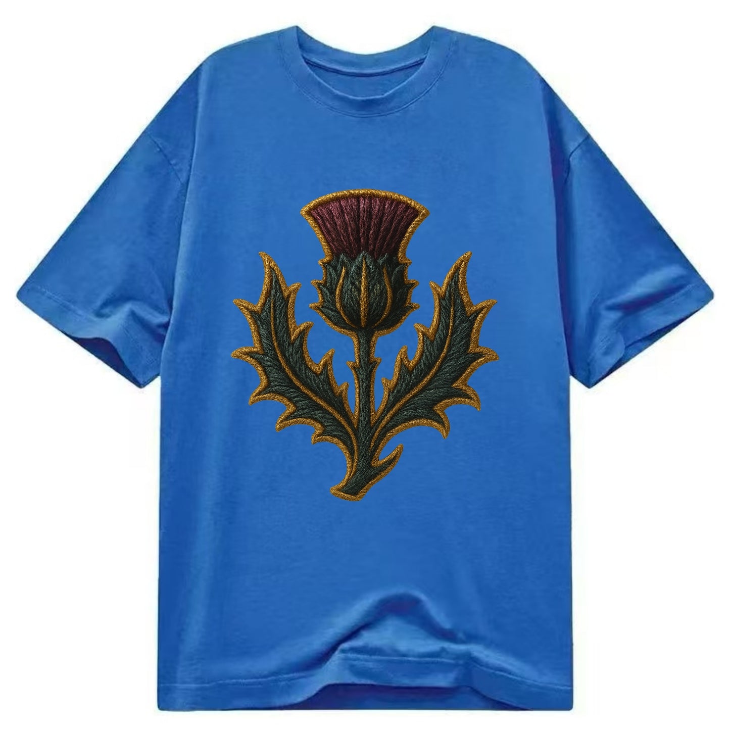 Scottish Thistle  - Classic T-shirt - Blue