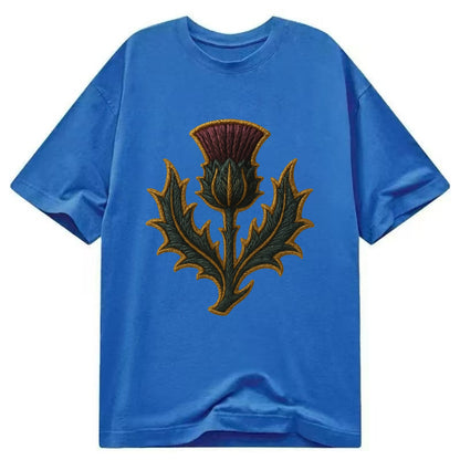 Scottish Thistle  - Classic T-shirt - Blue