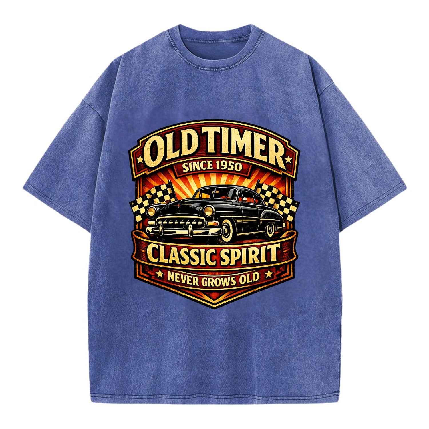 Old Timer Classic Spirit - Vintage T-shirt - Blue