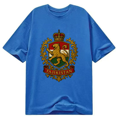 Tajikistan Heritage Badge  - Classic T-shirt - Blue