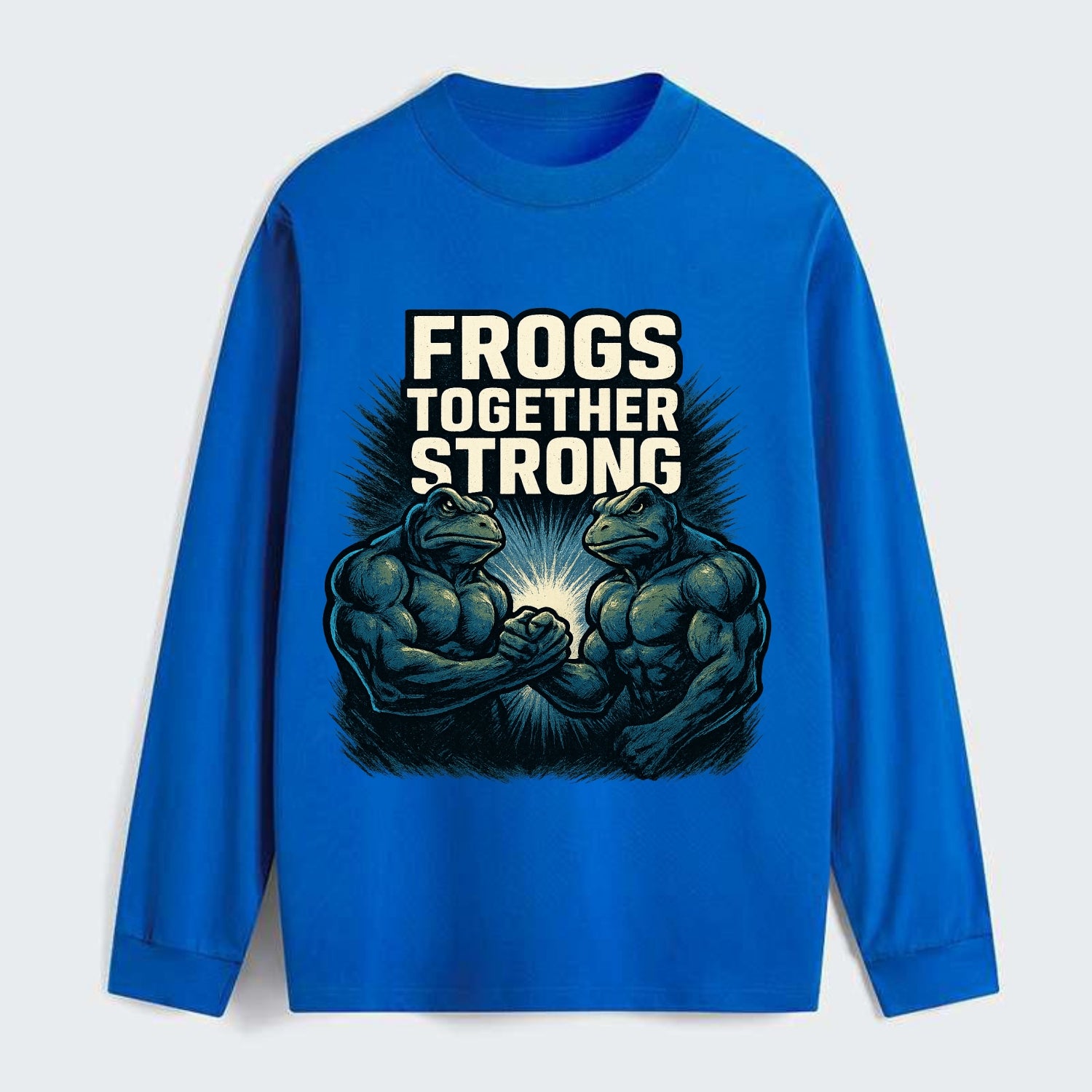 Frogs Together Strong 4 - Classic Long Sleeve Shirt - Blue