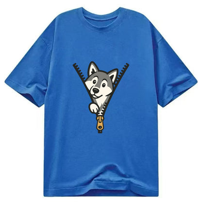 Alaskan Malamute - Classic T-shirt - Blue