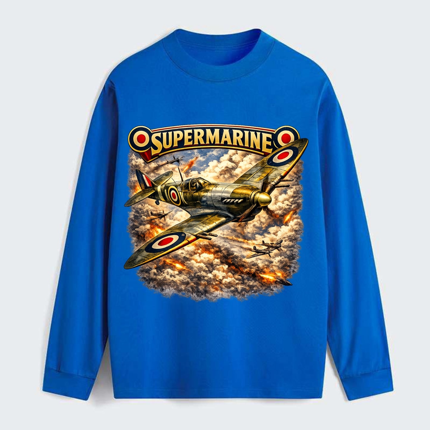 Supermarine Spitfire - Classic Long Sleeve Shirt - Blue