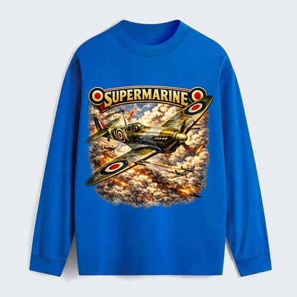 Supermarine Spitfire - Classic Long Sleeve Shirt - Blue
