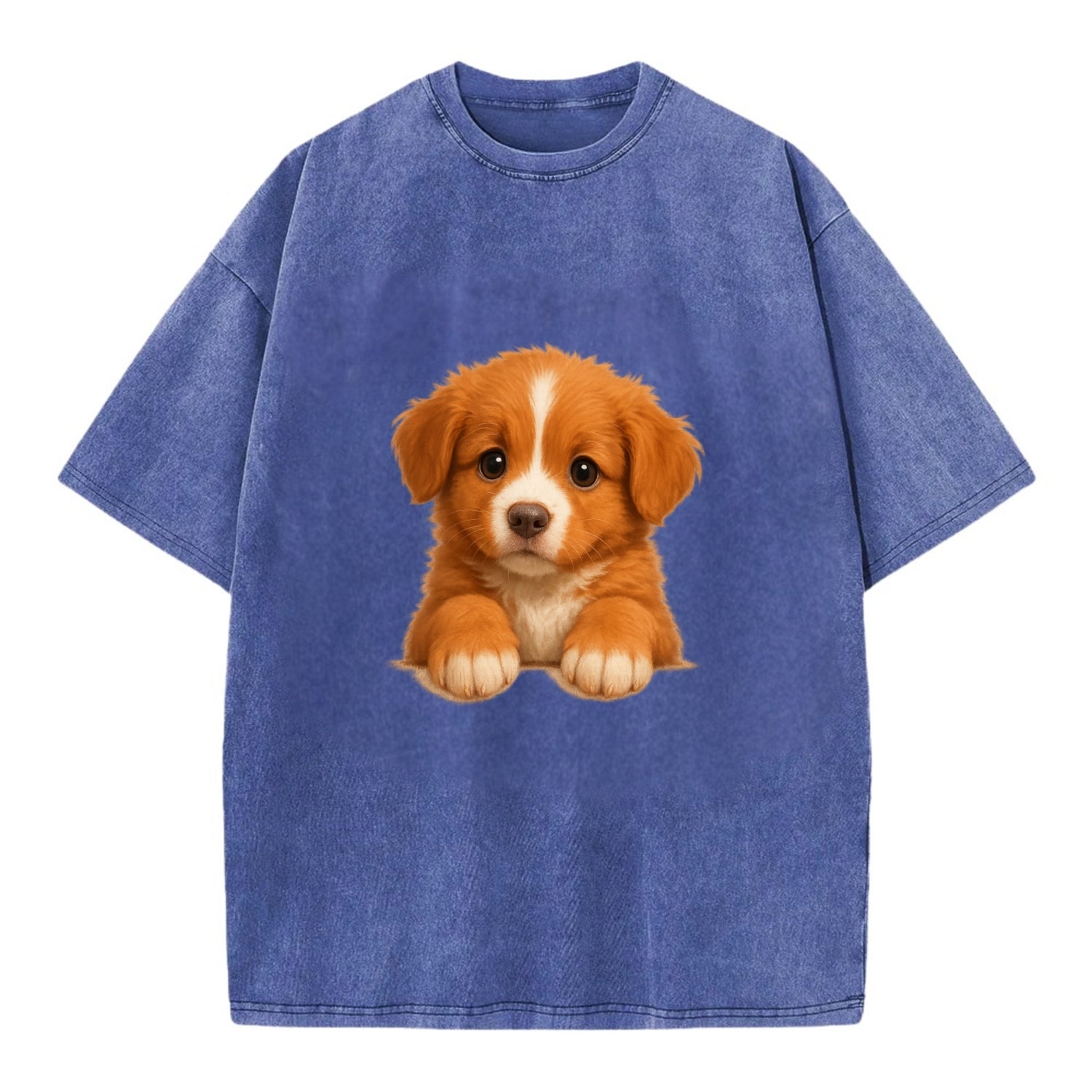 Nova Scotia Duck Tolling Retriever  - Vi - Vintage T-shirt - Blue