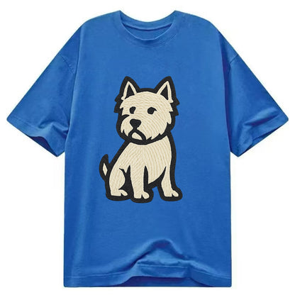 West Highland White Terrier - Alert stan Classic T-shirt - Blue