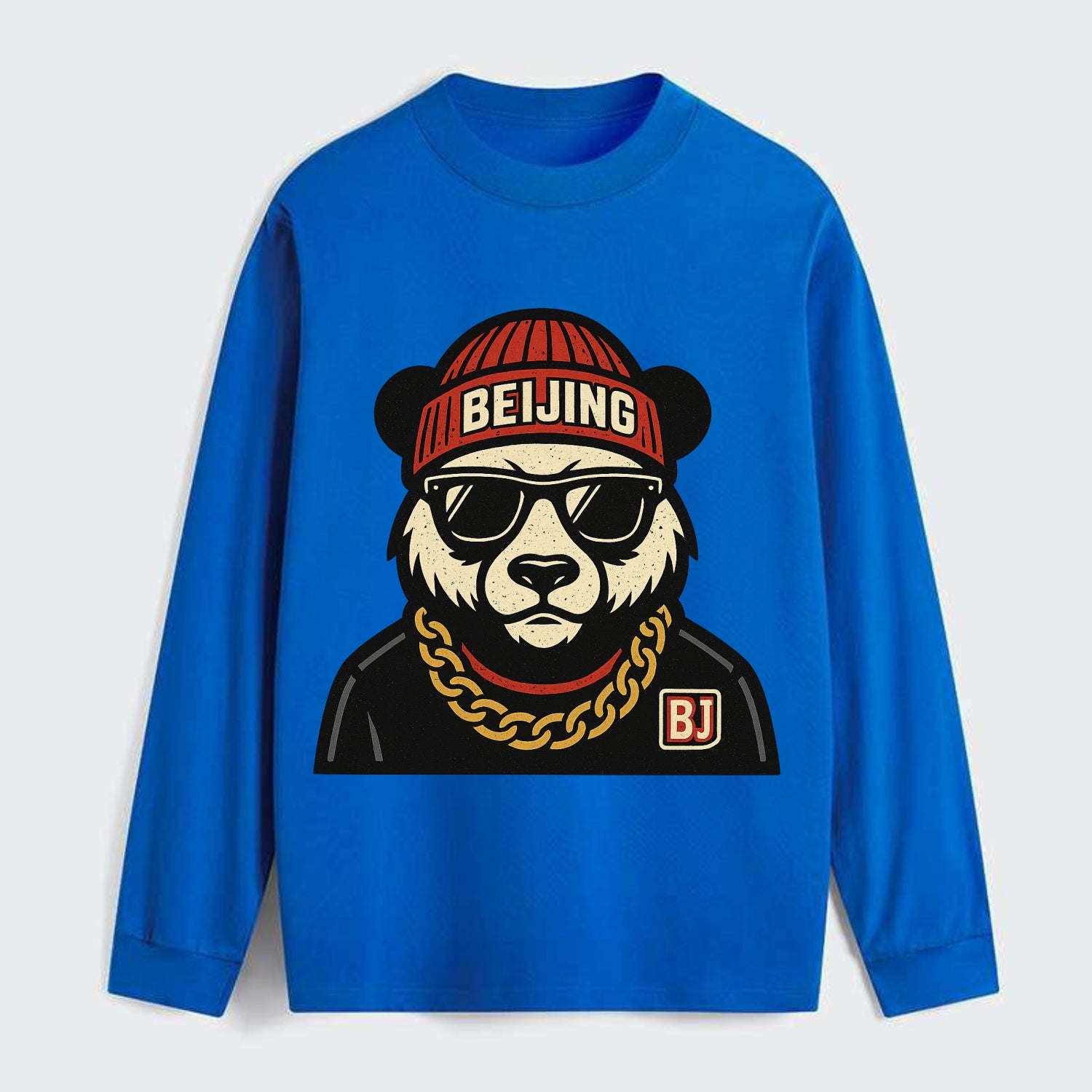 Beijing Panda - Classic Long Sleeve Shirt - Blue